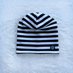 Kinderkappe ČIERNO-BIELE PACKY čierno-biela