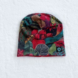 Kinder Winter gefütterte Baumwoll Fleece Mütze BLUMEN