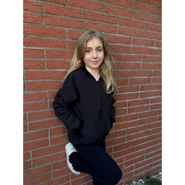 Kinder‑Bomberjacke in Schwarz