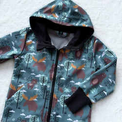 Kinder-Softshelljacke Hirsche 