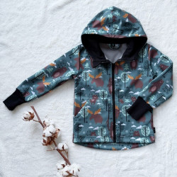 Kinder-Softshelljacke Hirsche 