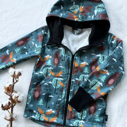 Kinder Softshelljacke mit Lammfell JELENE