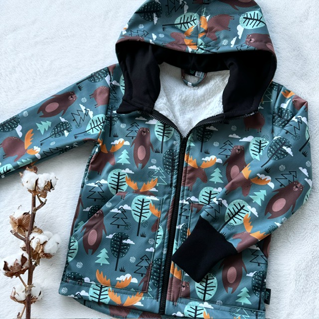 Kinder Softshelljacke mit Lammfell JELENE