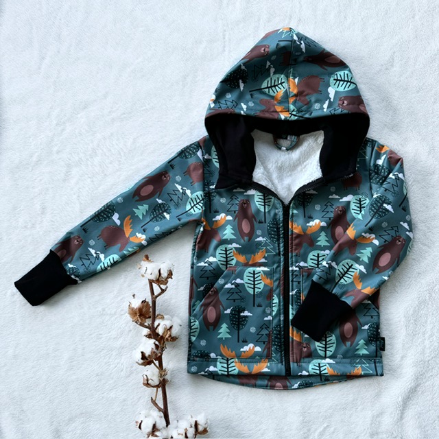 Kinder Softshelljacke mit Lammfell JELENE