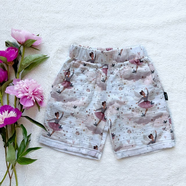 Kinder-Sommer-Musselin-Bermudas Feen