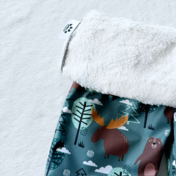 Kinder Winter gefütterte Softshell-Hosen mit Lammfell JELENE