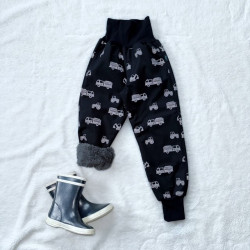 Kinder Winter isolierte Softshellhose mit Lammfell REFLECTIVE CONSTRUCTION MACHINERY