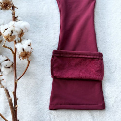 Mädchen Softshell gefütterte Hose bordeaux