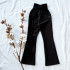Mädchen Softshell gefütterte Hose schwarz