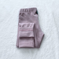 Kinder Winter gefütterte Leggings blassrosa