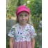 Kindermütze mit Schirm in Zykamenrot