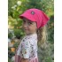 Kindermütze mit Schirm in Zykamenrot
