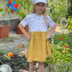 Kinder Sommer Muselkleider für Mädchen aus Bergregionen