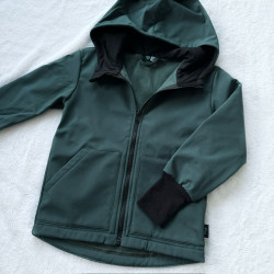 Kinder Softshelljacke ARMY grün