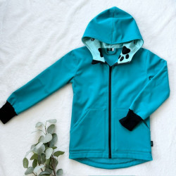 Kinder Softshelljacke PETROLEUM PACKY