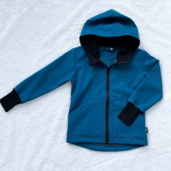 Kinder Softshelljacke smaragdgrün