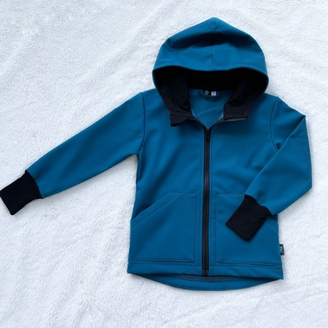 Kinder Softshelljacke smaragdgrün