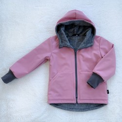 Kinder Winter Softshell isolierte Jacke altrosa
