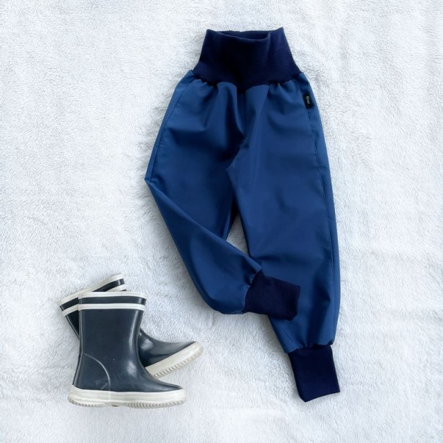 Kinder Softshell gefütterte Hose blau
